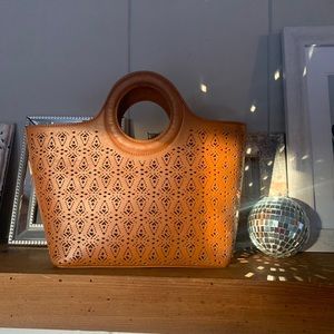 Free People Leather Bucket Bag